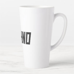 Caneca De Café Latte TECHNO Music