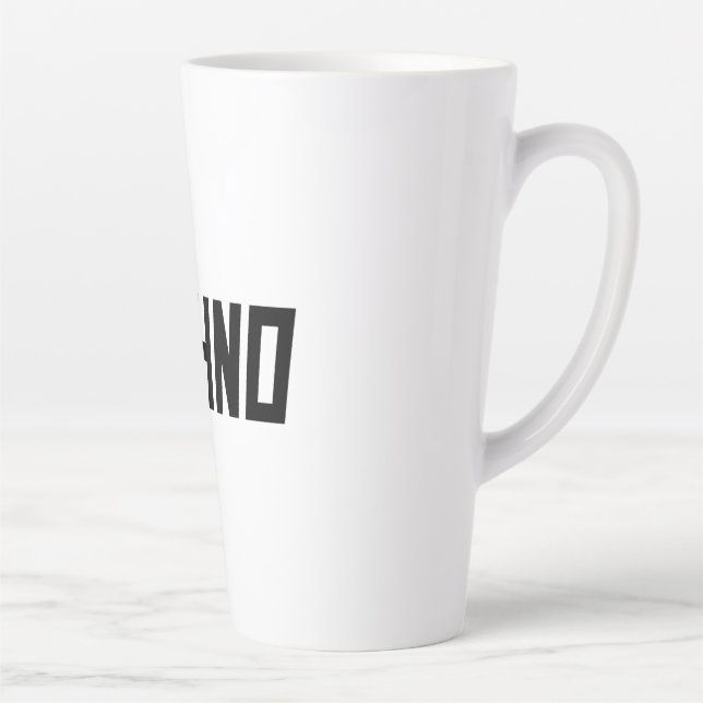 Caneca De Café Latte TECHNO Music (Direita)