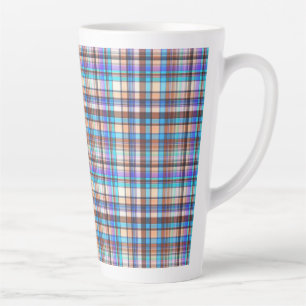 Caneca De Café Latte Tecido Xadrez Estampa Xadrez Padrão-57688