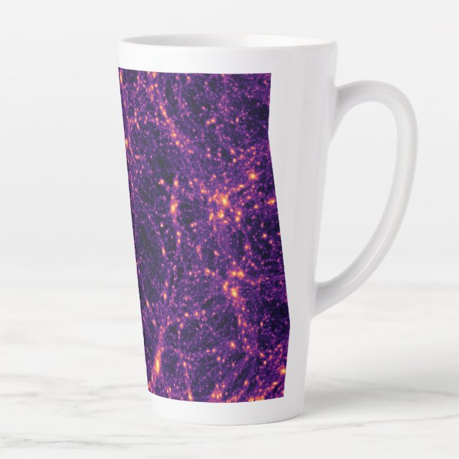 Caneca De Café Latte Teia Cósmica (Direita)