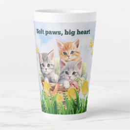 Caneca De Café Latte Tema do Kitten Latte Mug