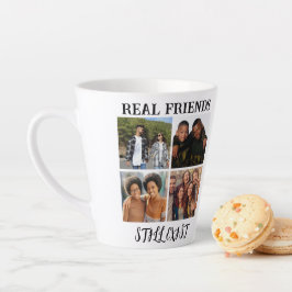 Caneca De Café Latte Temp de Fotografia personalizada "verdadeiros amig