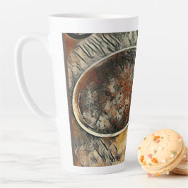 Caneca De Café Latte Tempo de Alimentação!