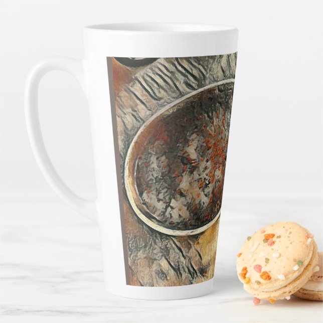 Caneca De Café Latte Tempo de Alimentação! (In Situ)