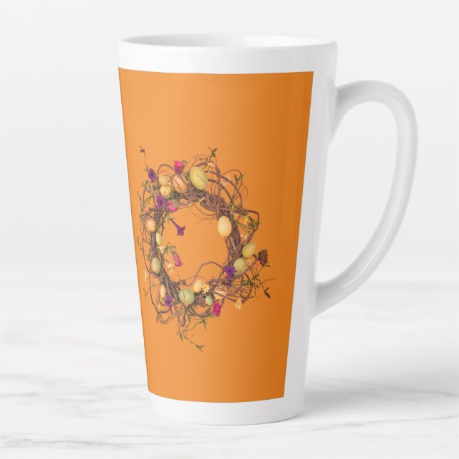 Caneca De Café Latte Tempo de Páscoa do Mug Latte Grande (Direita)