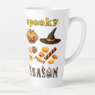 Caneca De Café Latte temporada assustadora Miniatura de arte, Feliz Hal