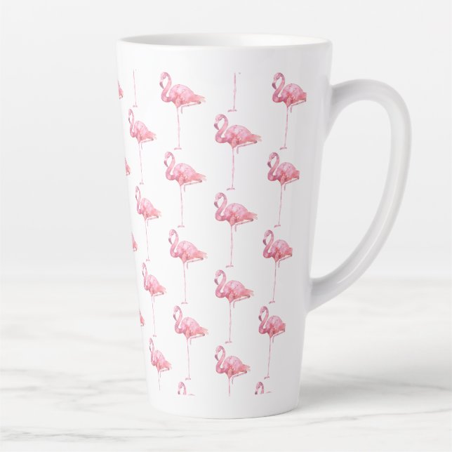 Caneca De Café Latte Tender Flamingo Series Design 1 (Direita)