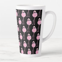 Caneca De Café Latte Tender Flamingo Series Design 3