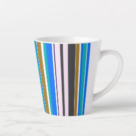 Caneca De Café Latte Tendy Modern New Stripes