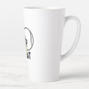 Caneca De Café Latte Tênis Player Repetir o Tênis de Sono