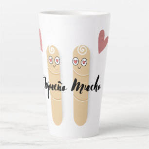 Caneca De Café Latte Tequeño Mucho Coffee Mug, Taza de cafe