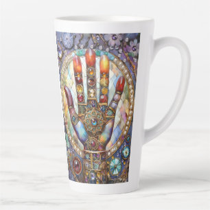 Caneca De Café Latte Terceiro Olho Místico Palma