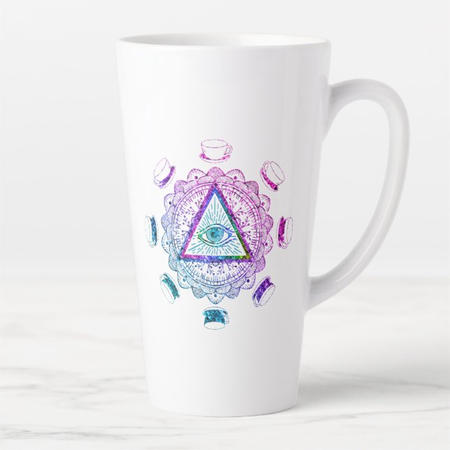 Caneca De Café Latte Terceiro Olho Todos Vendo Copo De Café (Direita)