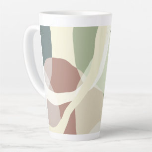 Caneca De Café Latte Terra abstrato
