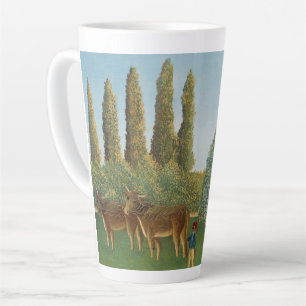 Caneca De Café Latte Terra de pastagem (O Pasto), Henri Rousseau, 1910