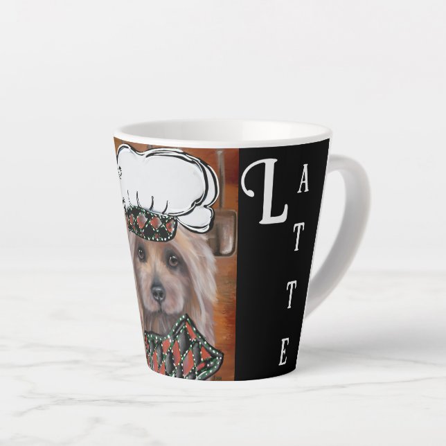 CANECA DE CAFÉ LATTE TERRIER AUSTRALIANO (Ângulo direito)