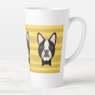 Caneca De Café Latte Terrier de Boston