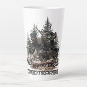 Caneca De Café Latte Terrier de Caça 