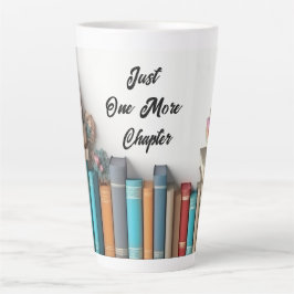 Caneca De Café Latte "Tesouros da Biblioteca: Um Refúgio para Amantes d