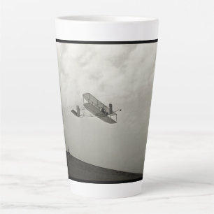 Caneca De Café Latte Teste de Voo de Planador Aviação Irmãos Wright