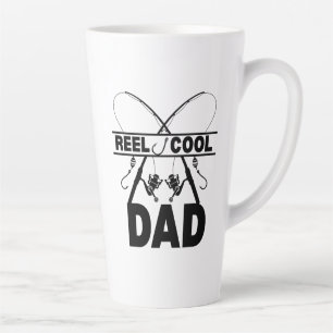 Caneca De Café Latte Teto de pesca do Pai Legal da bobina