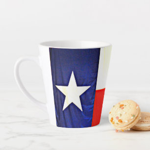 Caneca De Café Latte Texas Flag Latte Mug