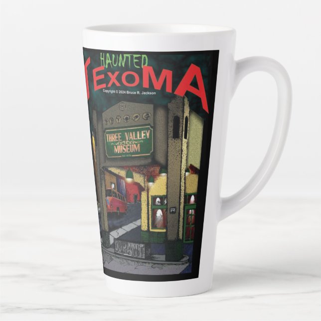 Caneca De Café Latte Texoma latte assombrado (Direita)