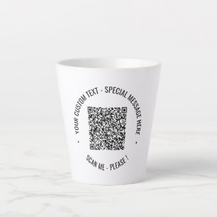Caneca De Café Latte Texto Latino do Texto de Informações de Verificaçã