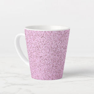 Caneca De Café Latte Textura em betão rosa Pastel