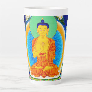 Caneca De Café Latte Thangka Prabhutaratna Buda oriental Legal