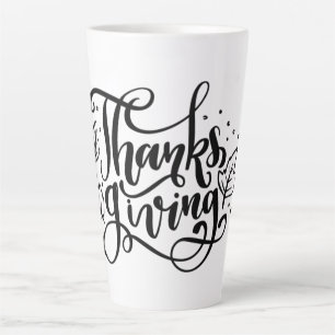 Caneca De Café Latte Thanksgiving