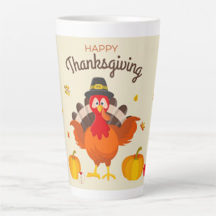 Caneca De Café Latte Thanksgiving
