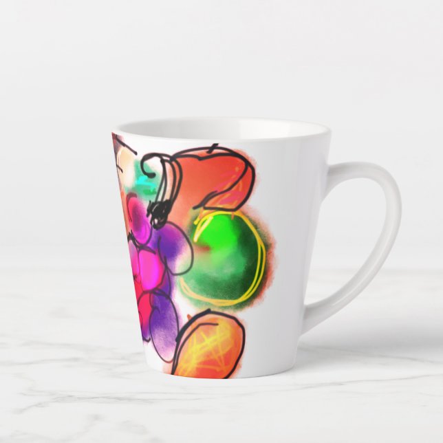 Caneca De Café Latte Thanksgiving food (Direita)