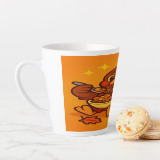 Caneca De Café Latte Thanksgiving Latte Mug: Feast Mode Activated