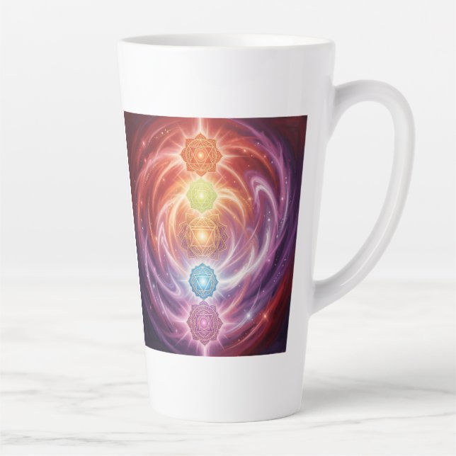 Caneca De Café Latte The 7 Chakras´10 (Direita)