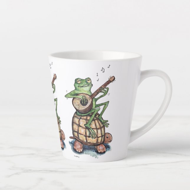 Caneca De Café Latte The Frogs Of Progress (Direita)