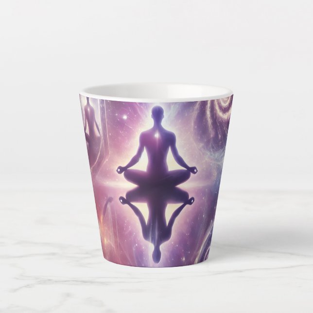 Caneca De Café Latte The Wave of Reflection (Frente)