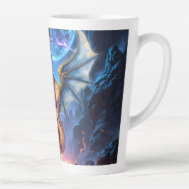 Caneca De Café Latte The Winged Violin of Moonlit Realms