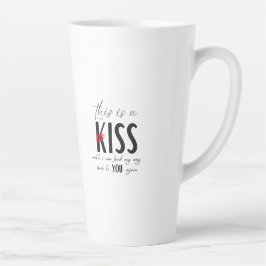 Caneca De Café Latte This Mug is a Kiss