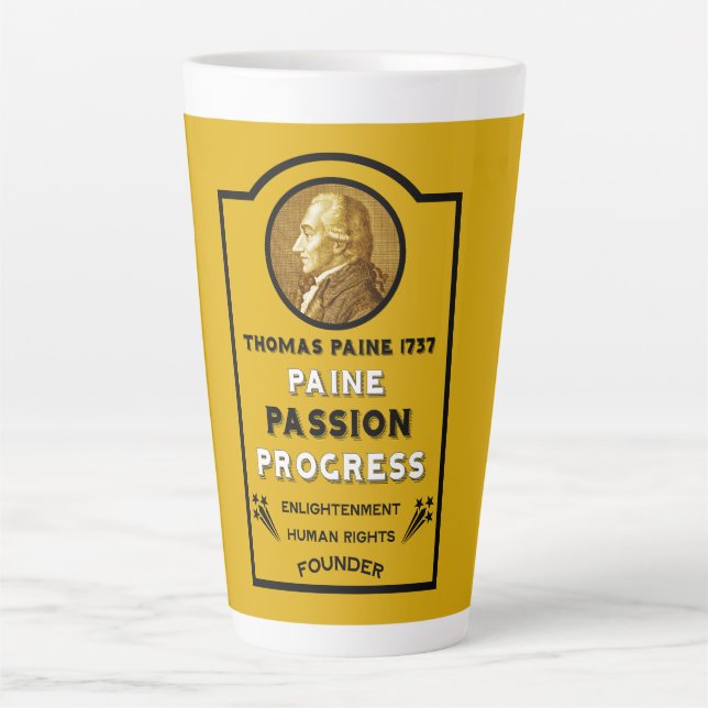 Caneca De Café Latte Thomas Paine (Frente)