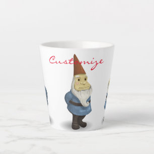 Caneca De Café Latte Thunder_Cove do Gnome de Natal de inverno