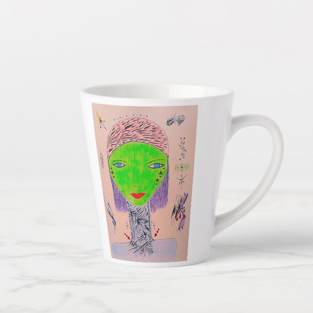 Caneca De Café Latte Tia (Direita)