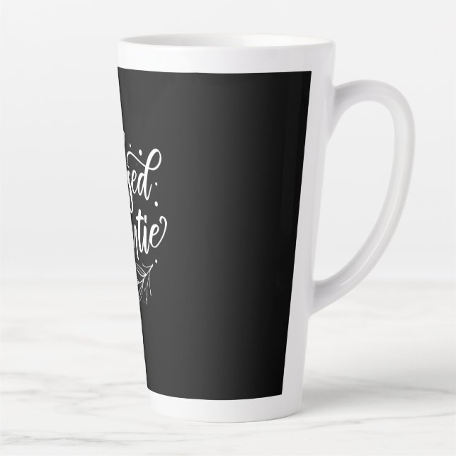 Caneca De Café Latte Tia Abençoada (Direita)