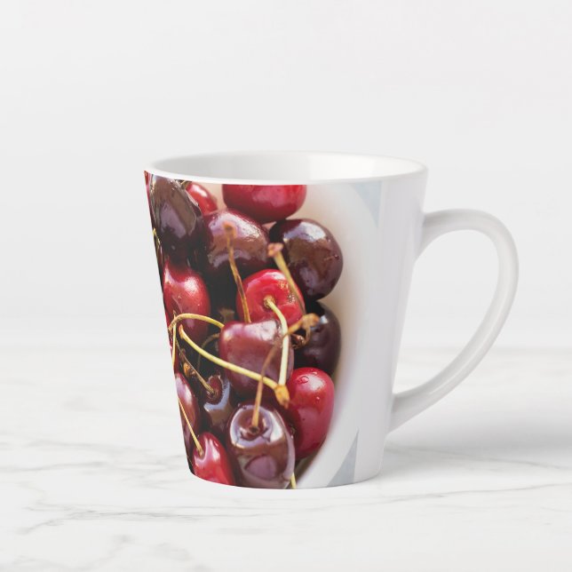 Caneca De Café Latte tigela de Cerejas (Direita)