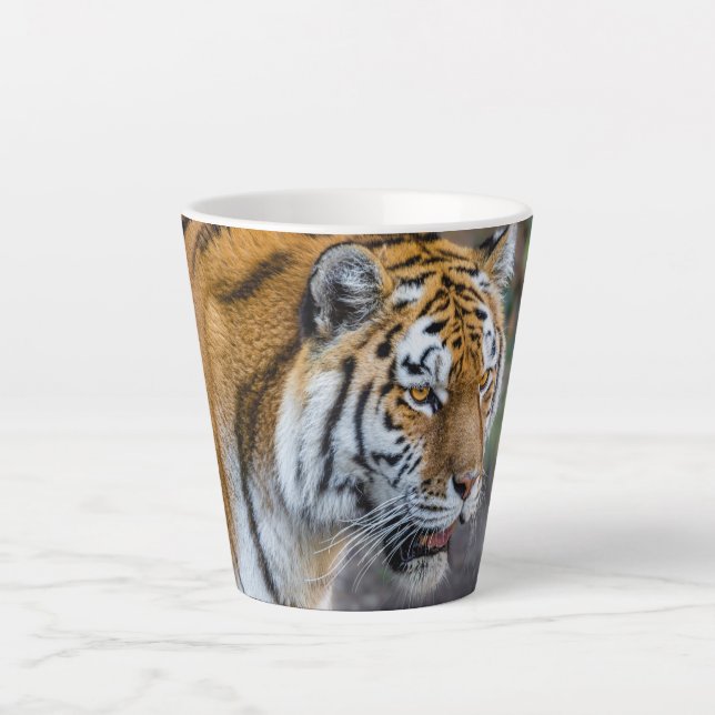 Caneca De Café Latte Tíger Amur (Frente)