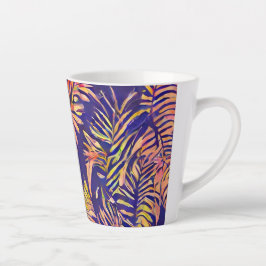 Caneca De Café Latte Tiger Leaf