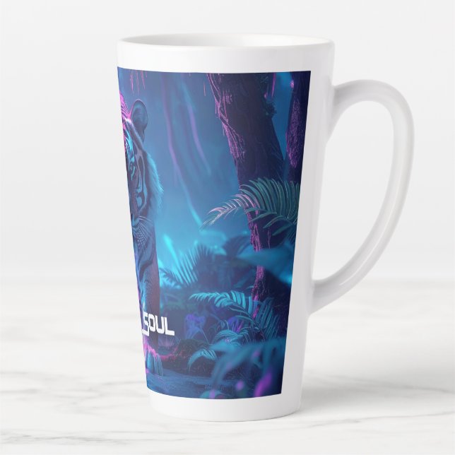 Caneca De Café Latte Tiger Soul (Direita)