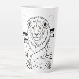 Caneca De Café Latte Tigre