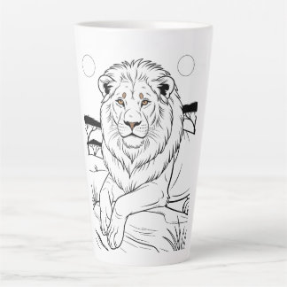 Caneca De Café Latte Tigre