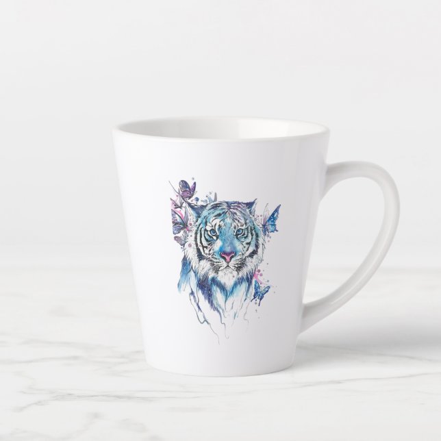 Caneca De Café Latte Tigre (Direita)
